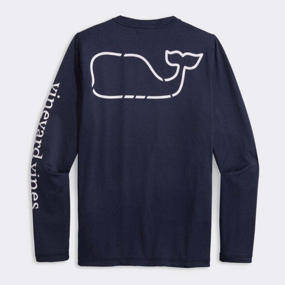 Vineyard Vines Kids Harbor Sun Shirt Nautical Navy M New With Tags